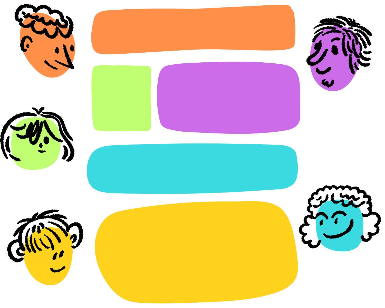 Friendship circle illustration